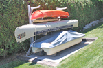 Severn Muskoka Cottage rentals  Orkney Beach 1 on McPhee Bay Lake Simcoe firepit